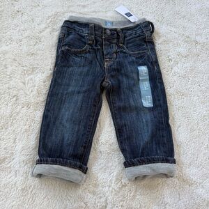 NWT Baby Gap Slip-On Denim Blue Jeans Sizes 12-18 Months